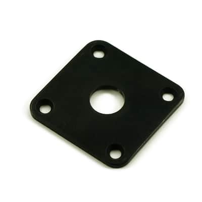 Square Jack Plate For Les Paul - BLACK