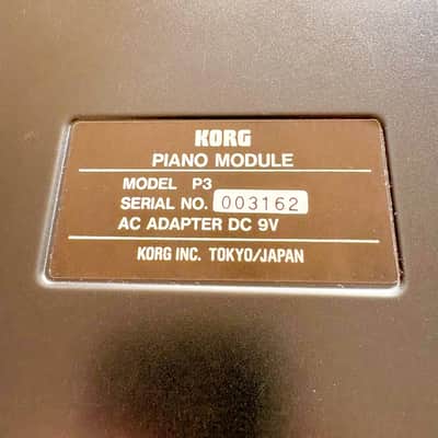Korg P3 Piano Sound Module and Midi Module Box made in Japan in 1990's! With compatible Power Supply! image 8