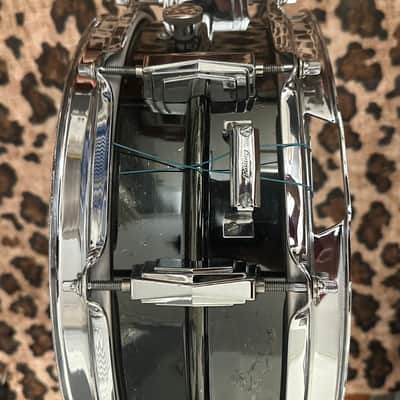 [80s] Ludwig LB416 Black Beauty 5x14" 10-Lug Brass Snare Drum 1994 - Present - Black Nickel-Plated image 4