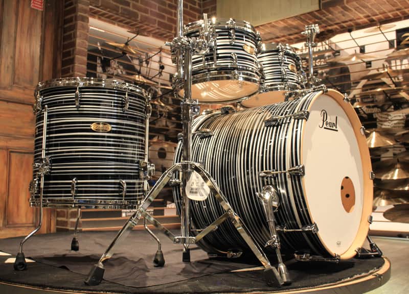 Pearl Masters Maple Pure 4pcs Black Oyster Swirl Drum Set (10-12-16-22) - New! image 1