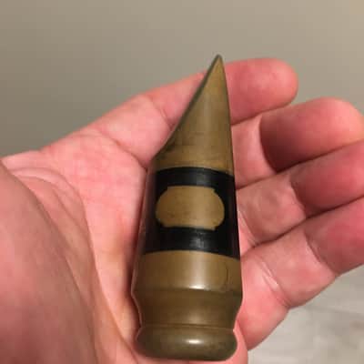VINTAGE CONN STANDARD STEELAY 5 TIP RARE ALTO USA SAXOPHONE MOUTHPIECE NEAR MINT FINE HARD RUBBER OVERALL NICEST I'VE SEEN CAP AND LIG FREE SHIP image 6