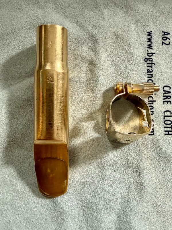 Tenor Mouthpiece Lebayle 7 goldplated  2004 - Gold plated image 1