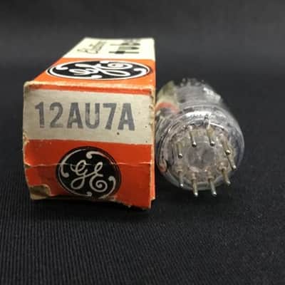 NOS GE 12AU7A Dual Triode GRAY PLATES Audio Amp VACUUM TUBE Tested USA 8.2002-D image 3