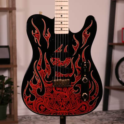 Fender James Burton Signature Telecaster - Maple Fingerboard, Red Paisley Flames image 21