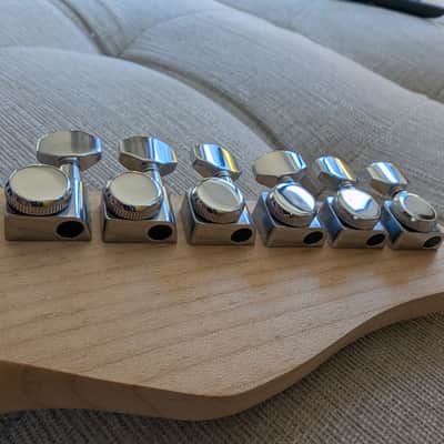 Left Handed Jamstik Strat Style Neck w/ Locking Tuners - 25.5" scale, 14" radius - FREE shipping image 3