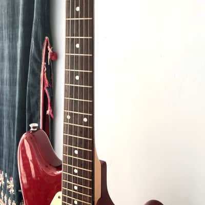 🎻K-on! guitar 🎻 中野梓 輕音少女 NAKANO AZUSA K on けいおん 結他Official Jazz master Cobain Anime guitar。Cosplay Houkago Tea Time HTT ‘69 Reissue Mustang in Candy Apple Red Fender Japan 秋山澪。🪴🌸👱🏻♀️🌟 image 8