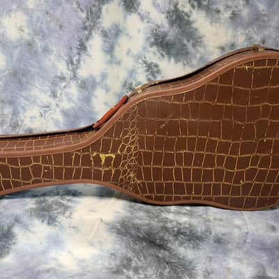 Vintage RARE 1955 Gibson ES 335 ES 175 Soft Shell Electric Guitar Case Alligator Print image 2