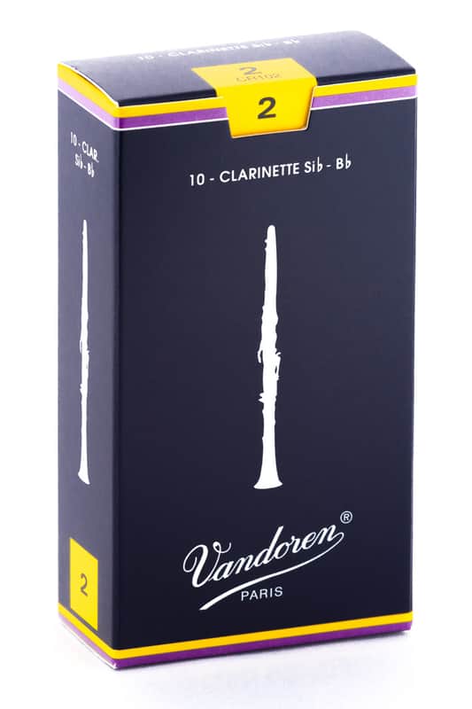 Vandoren CR102 Traditional Bb Clarinet Reeds - Strength 2 (Box of 10) image 1