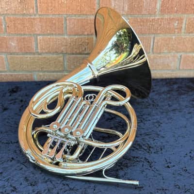 Dürk LD Clevenger with Hand-Hammered Bell - F/Bb Double French Horn - Gold Brass - Detachable Bell - Unlacquered Finish image 1