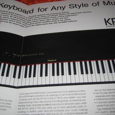 Roland KR-33 Digital Piano Keyboard From 1989 image 3