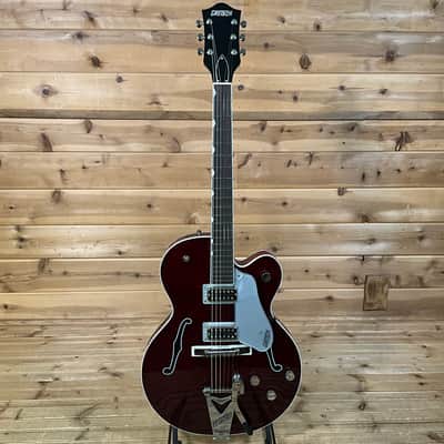Gretsch G6119T-ET Players Edition Tennessee Rose Electrotone Hollow Body Electric Guitar - Dark Cherry Satin image 2