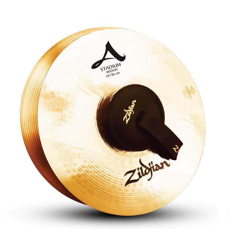 Zildjian 14" A Stadium Medium Marching Cymbals (Pair) image 1
