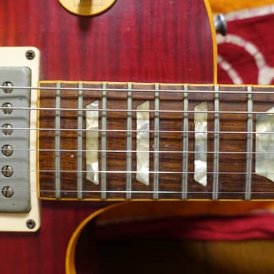 1989 Gibson Les Paul Pre-Historic Flametop ‘59 Reissue Cherry Sunburst Yamano image 9