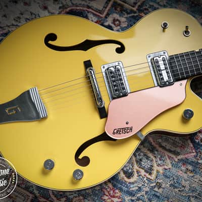 Gretsch G6118T 120th Anniversary Model Bamboo Yellow over Copper image 25