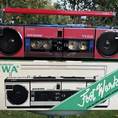 AIWA CS-W66U Rare Vintage Cassette Deck Boombox Retro Japan Serviced Warranty image 17
