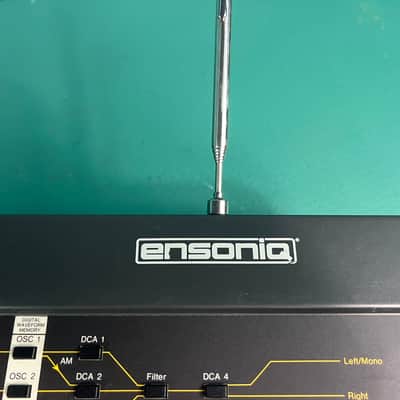 Ensoniq ESQ-1 Wave Synthesizer 1986 - Black “Metal Version” + Music Pack Cart image 3