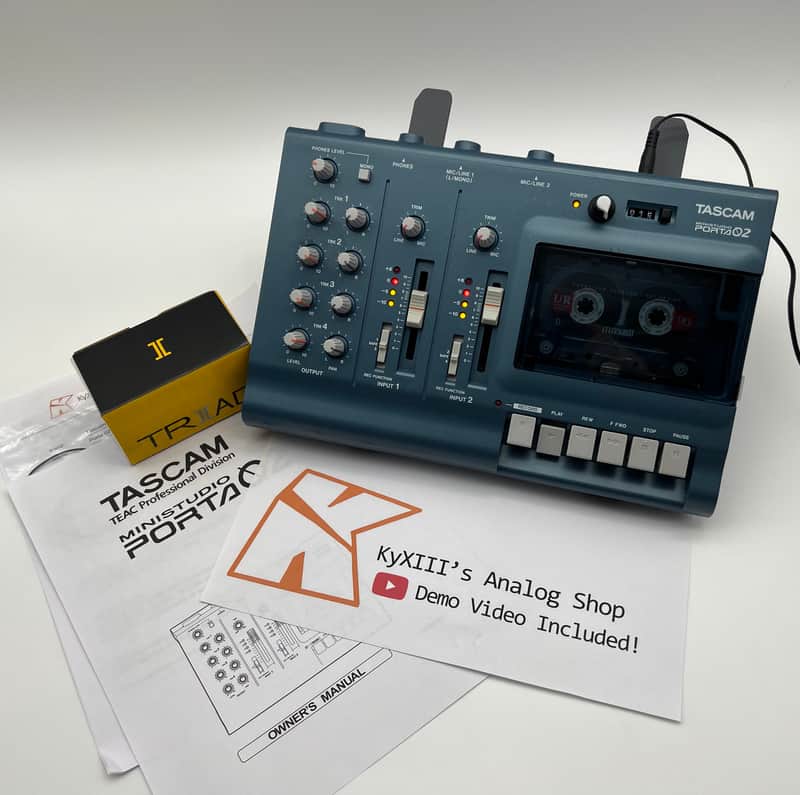 TASCAM Porta 02 Multitrack 4-Track Cassette Recorder {Serviced W/ Pitch Mod} image 1