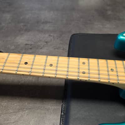 Fender 40th Anniversary American Standard Stratocaster 1993-1994 RARE Custom Color Limited Special Edition FSR CARIBBEAN MIST Time Capsule CASE QUEEN Aqua Marine Ocean Blue Green Turqoise USA Strat Vintage 90s Guitar image 22