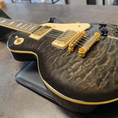 2008 Epiphone Les Paul Ultra II Chambered Body Nano-Mag Custom Pickup AAA Quilt Top MIK Made in Korea Korean Deluxe Hiscox Hard Case image 11