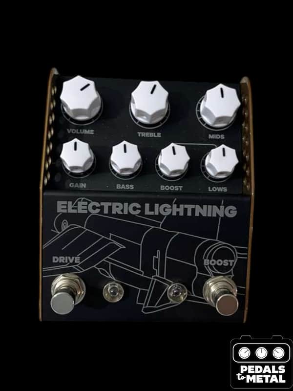 ThorpyFX Electric Lightning Chris Buck Signature Overdrive 2024 - Present - Black / Brown - X17669 image 1