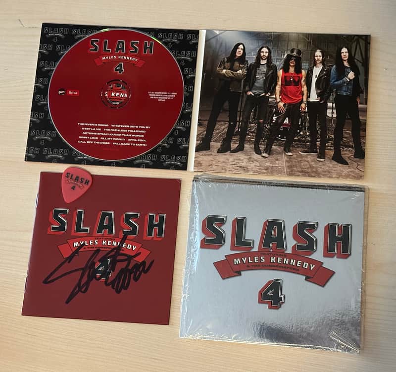 Rare: 2022 Slash Signed "4" CD Limited Edition Foil Pack - 4 (feat. Myles Kennedy and the Conspirators) image 1