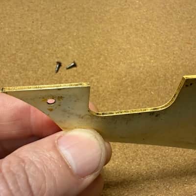 Gibson Vintage Les Paul P-90 Pickguard 1953 Cream w/bracket + screws- Fits 1954 1955 1956 image 5