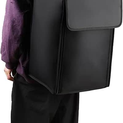 Cajon Box Drum Bag with Carry Handle and Shoulder Straps, Waterproof Padded Backpack For Drum Accessories, Thick and Portable Travel Drummers Carry Bag (Black, XL: 20.5x13.4x13.4 in) image 3
