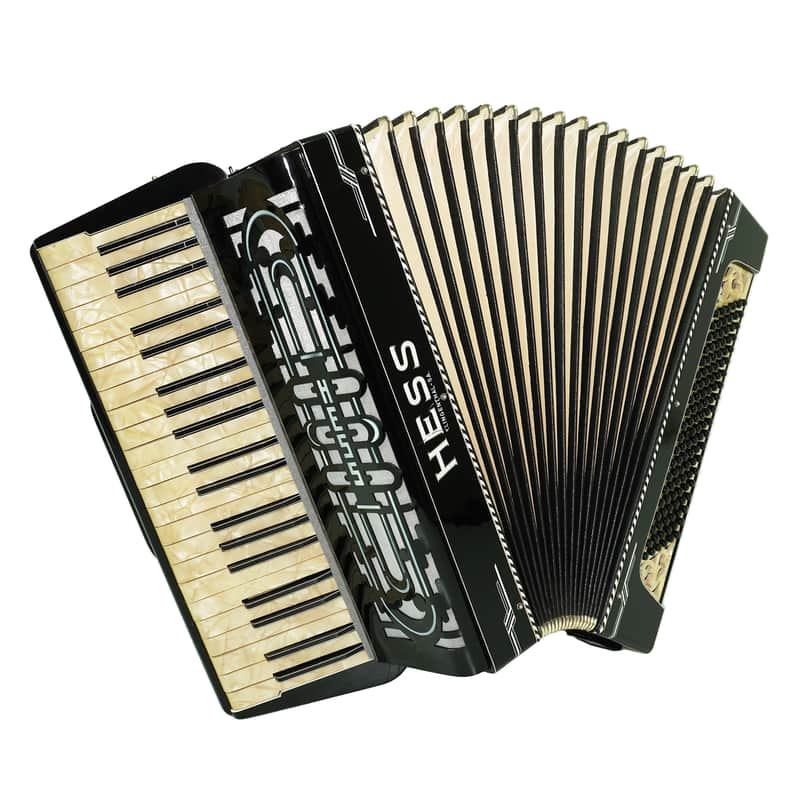 Hess Klingenthal Vintage Accordion 120 Bass, made in Germany, Lightweight Old Original Piano Accordion, New Straps, 2617 image 1