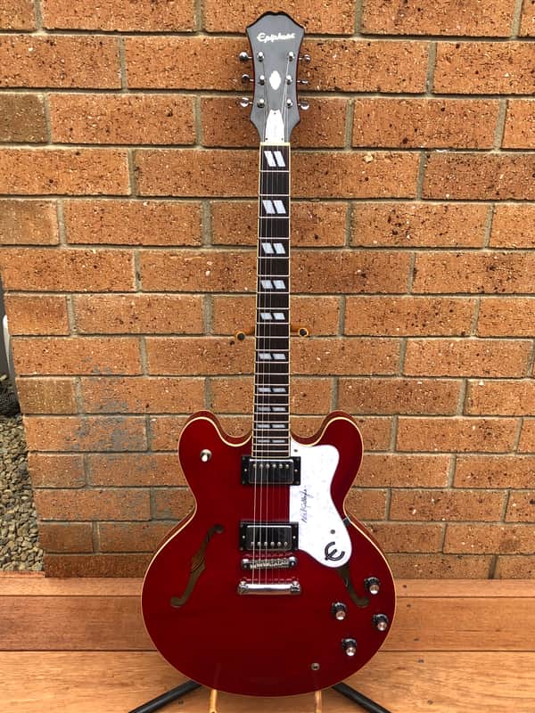 Epiphone Supernova Cherry Red Noel Gallagher Oasis Guitar | Reverb