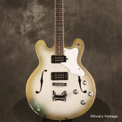 Mosrite GOSPEL GUITAR Hollowbody 1973 Gold-to-White Burst image 2