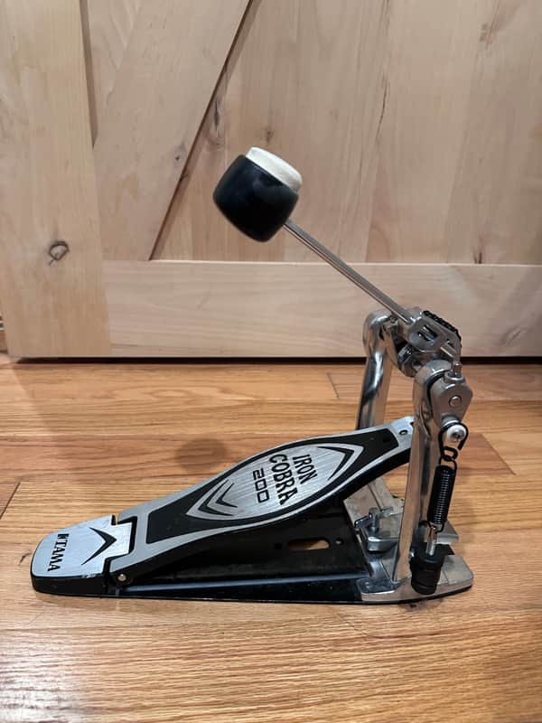 Tama HP200P Iron Cobra 200 Series Single Bass Drum Pedal 2010s - Black/Chrome image 1