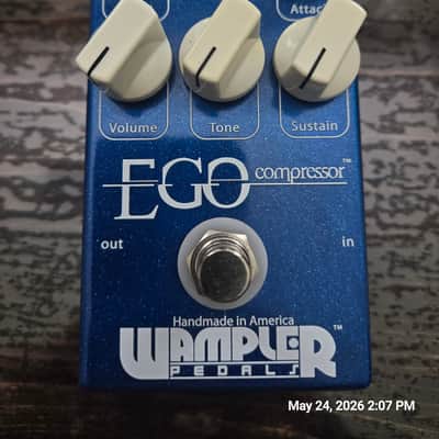 Wampler Ego Compressor V1 (Large Logo) 2010s - Blue image 2