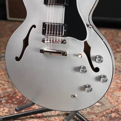 Gibson Custom Shop 1961 ES-335 Semi-Hollow Electric Guitar - Silver with Hardshell Case image 4