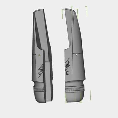 Soloist alto saxophone mouthpiece Replica made in Vietnam Eagle sounds size E and F 3d printed image 2