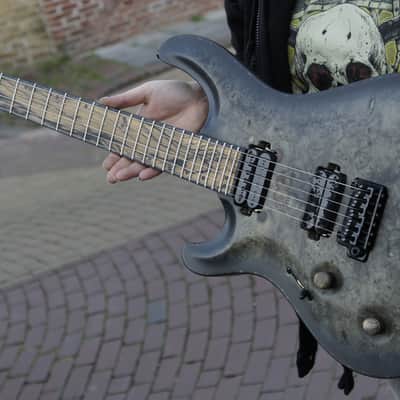Mayones Regius Core V24 6 - Master Grade Buckeye Burl Carved Top, 5A Pale Moon Ebony, Left-Handed, Lefty, LH, Left, RARE image 3