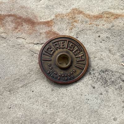 1960s Gretsch Round Snare Drum Badge W Grommet image 2