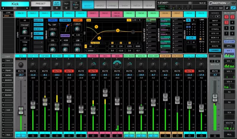 Waves eMotion LV1 64 Stereo Channels - Live Mixer Software (Download) image 1