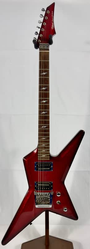 Tokai Super Edition FSD-65 *Five Star* Explorer MIJ Japan 1980s - Red Sparkle image 1