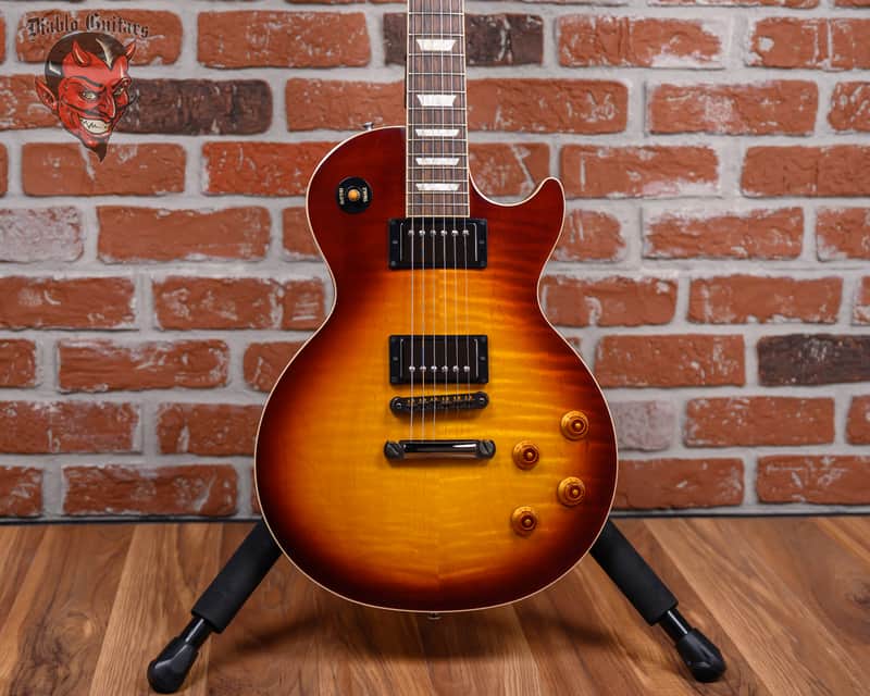 Gibson Les Paul Standard Mod Shop Flame Maple Top Iced Tea Burst 2020 w/OHSC image 1