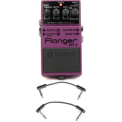 Boss BF-3 Flanger Pedal with 3 Patch Cables image 2