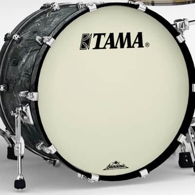 Tama MRB2016Z-CCL Starclassic Maple Bass Drum - 20" x 16" Charcoal Swirl / Chrome HW without Mount image 2