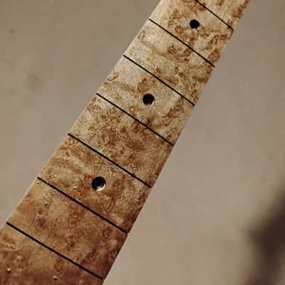 EXHIBITION GRADE BIRDSEYE MAPLE STRAT GUITAR NECK FITS FENDER & WARMOTH image 3