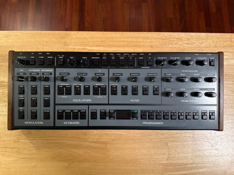 Oberheim OB-X8 Desktop 8-Voice Synthesizer 2022 - Present - Black with Wood Sides image 1