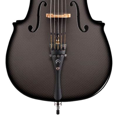Glasser Carbon Composite Acoustic Electric 5-String Cello Outfit 4/4 size 2020s Pink/Champagne image 2