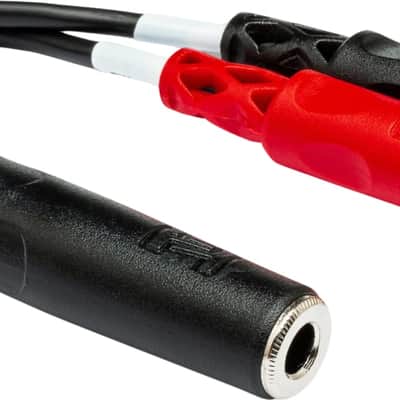 Hosa YPR-257 1/4" TRS Female to Dual RCA Male Stereo Breakout Y Cable image 1
