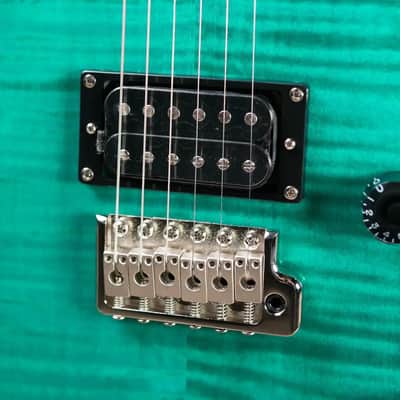 PRS SE Custom 24 Electric Guitar - Turquoise with Gig Bag image 9