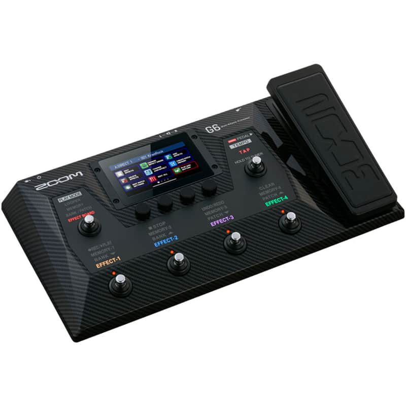Zoom G6 Guitar Multi-Effects Processor with Expression Pedal, Touchscreen Interface, 100+ Built in Effects, Amp Modeling, IR’s, Looper, & Audio Interface for Direct Recording to Computer image 1