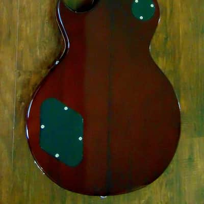 Vintage V100 IT Iced Tea Sunburst Flame Top Les Paul Style Electric Guitar W/Case Option image 5