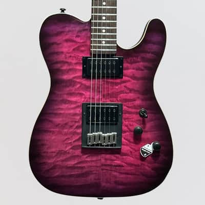 Schecter PT Pro Electric Guitar - Transparent Purple Burst image 1