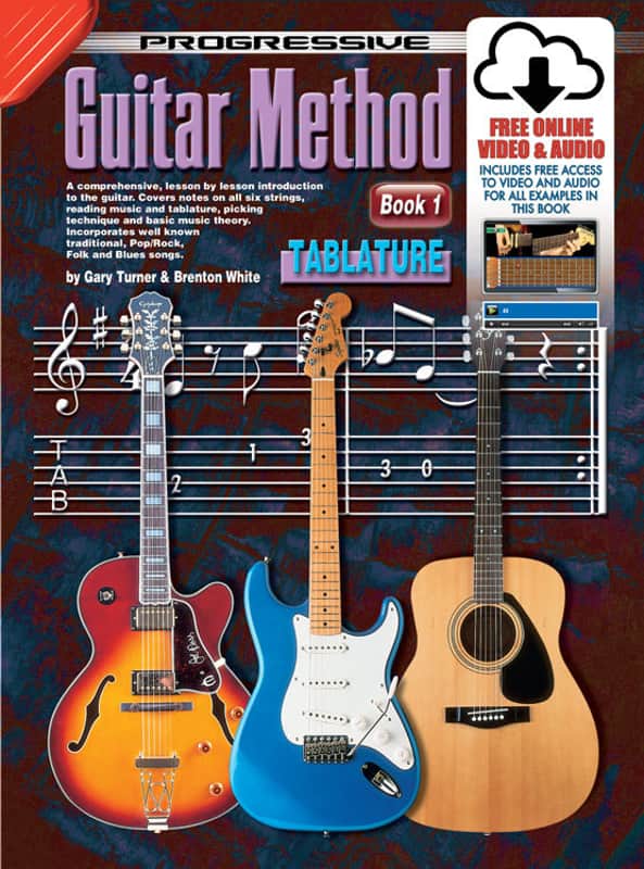 Progressive Guitar Method Book 1 Tablature Book/Online Video &amp; Audio image 1